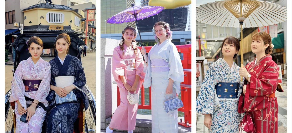 東京浅草|着物レンタル | 22時まで茶道体験|和風メイク| OSHARE ASAKUSA